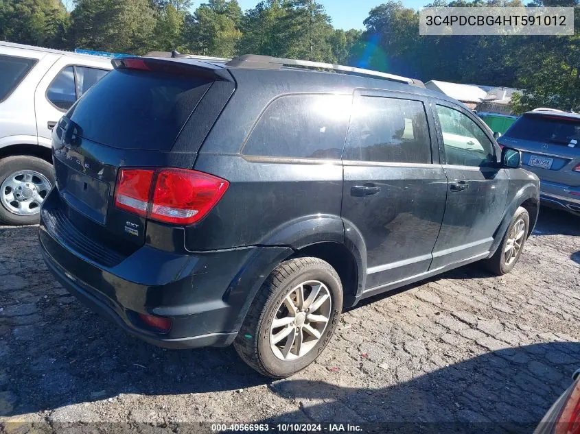 2017 Dodge Journey Sxt VIN: 3C4PDCBG4HT591012 Lot: 40566963