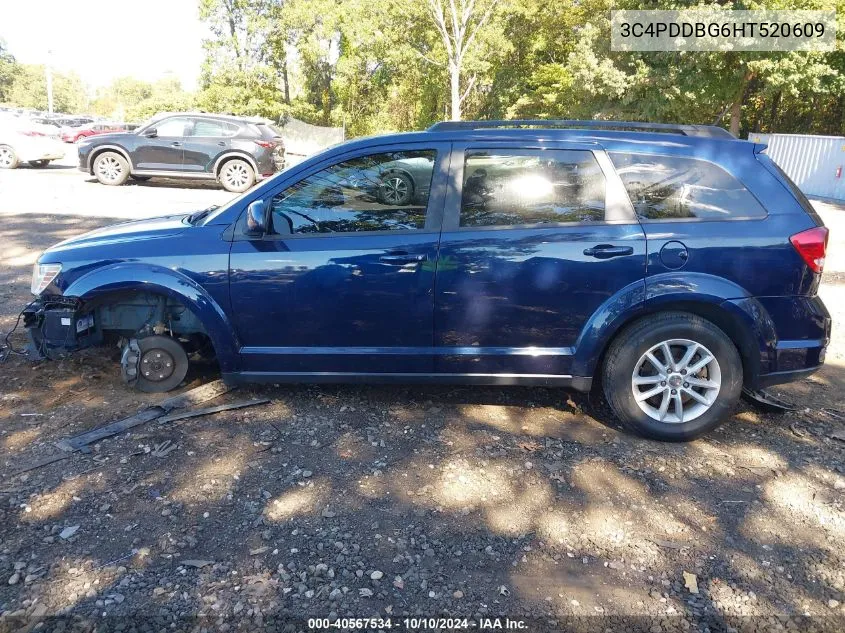 2017 Dodge Journey Sxt Awd VIN: 3C4PDDBG6HT520609 Lot: 40567534