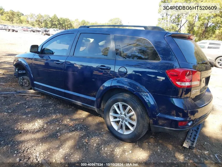 2017 Dodge Journey Sxt Awd VIN: 3C4PDDBG6HT520609 Lot: 40567534