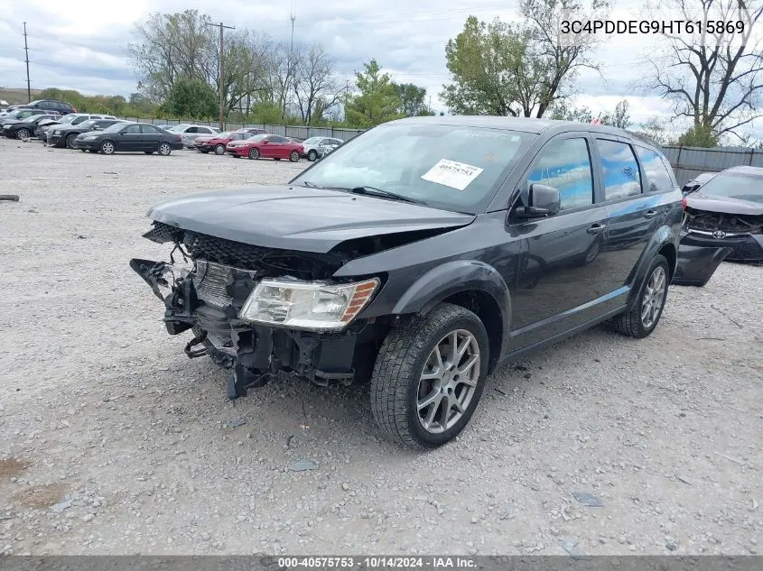 2017 Dodge Journey Gt Awd VIN: 3C4PDDEG9HT615869 Lot: 40575753