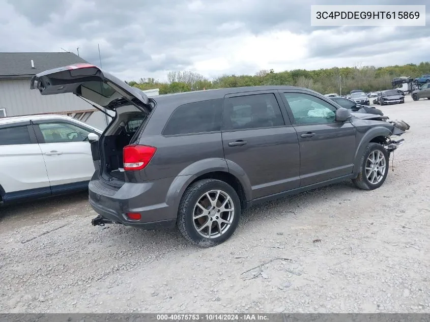 2017 Dodge Journey Gt Awd VIN: 3C4PDDEG9HT615869 Lot: 40575753