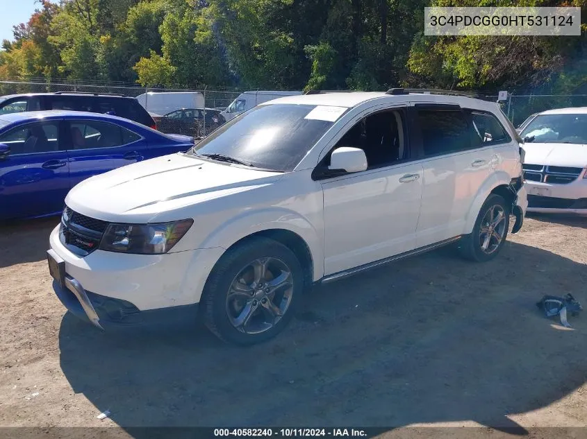 2017 Dodge Journey Crossroad VIN: 3C4PDCGG0HT531124 Lot: 40582240