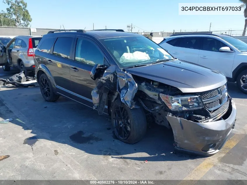 2017 Dodge Journey Sxt VIN: 3C4PDCBBXHT697033 Lot: 40582276