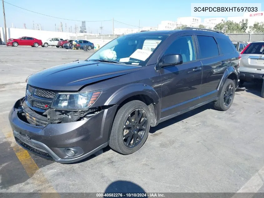 2017 Dodge Journey Sxt VIN: 3C4PDCBBXHT697033 Lot: 40582276