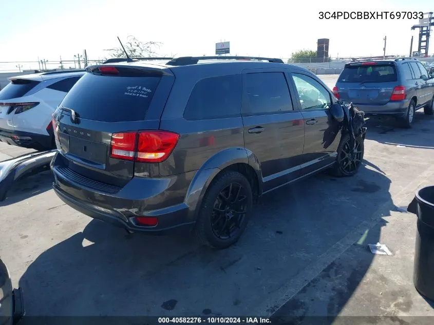 2017 Dodge Journey Sxt VIN: 3C4PDCBBXHT697033 Lot: 40582276