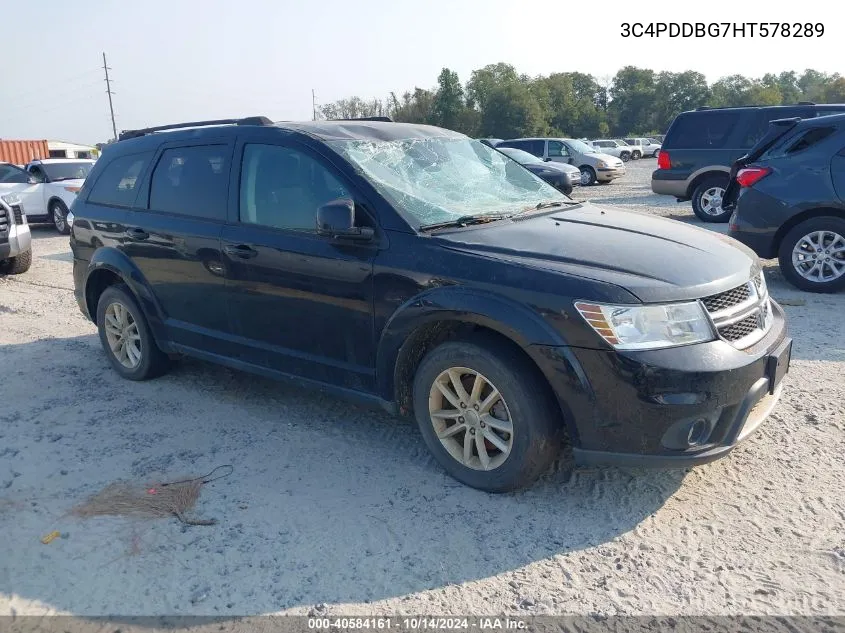 3C4PDDBG7HT578289 2017 Dodge Journey Sxt