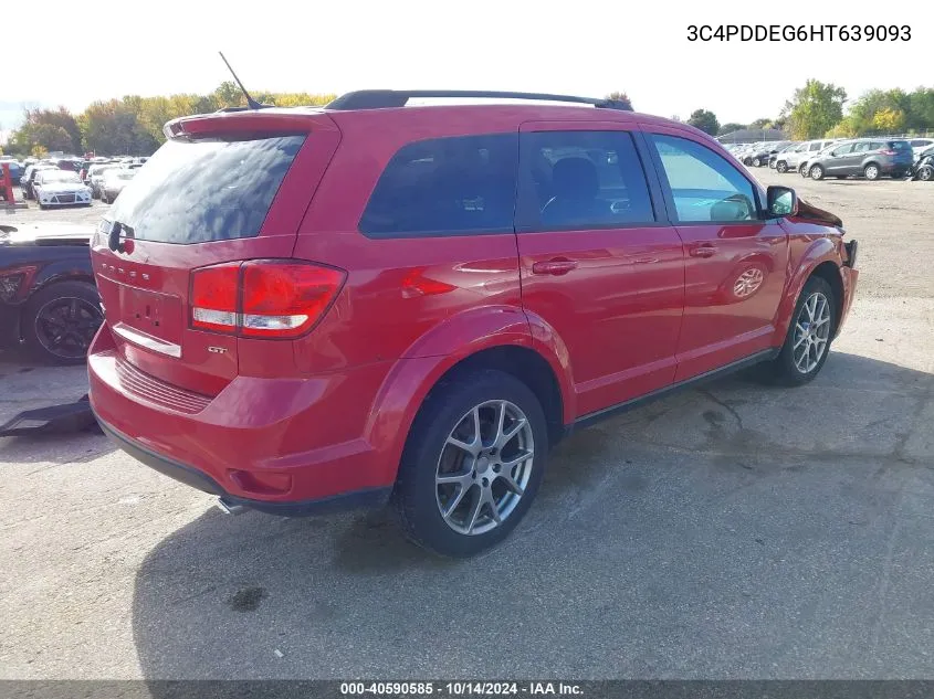 2017 Dodge Journey Gt VIN: 3C4PDDEG6HT639093 Lot: 40590585