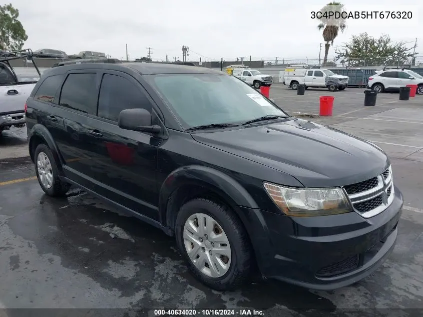 3C4PDCAB5HT676320 2017 Dodge Journey Se