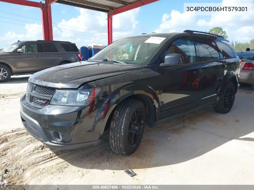 2017 Dodge Journey Sxt VIN: 3C4PDCBG6HT579301 Lot: 40637466