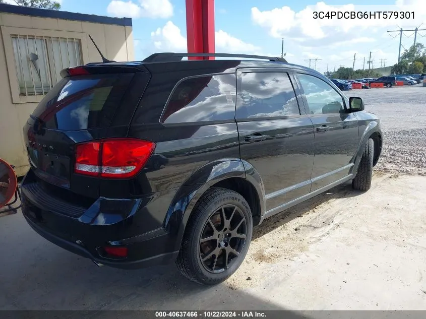 2017 Dodge Journey Sxt VIN: 3C4PDCBG6HT579301 Lot: 40637466