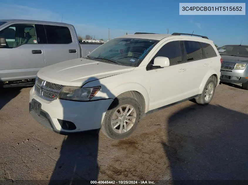 2017 Dodge Journey Sxt VIN: 3C4PDCBG1HT515652 Lot: 40645442