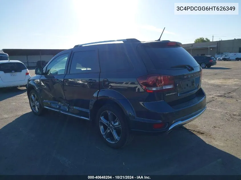 2017 Dodge Journey Crossroad VIN: 3C4PDCGG6HT626349 Lot: 40648204