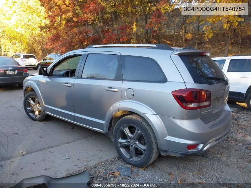 2017 Dodge Journey Crossroad Plus Awd VIN: 3C4PDDGG4HT540754 Lot: 40656753