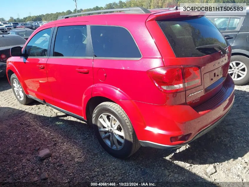 2017 Dodge Journey Sxt VIN: 3C4PDCBB1HT506583 Lot: 40661468