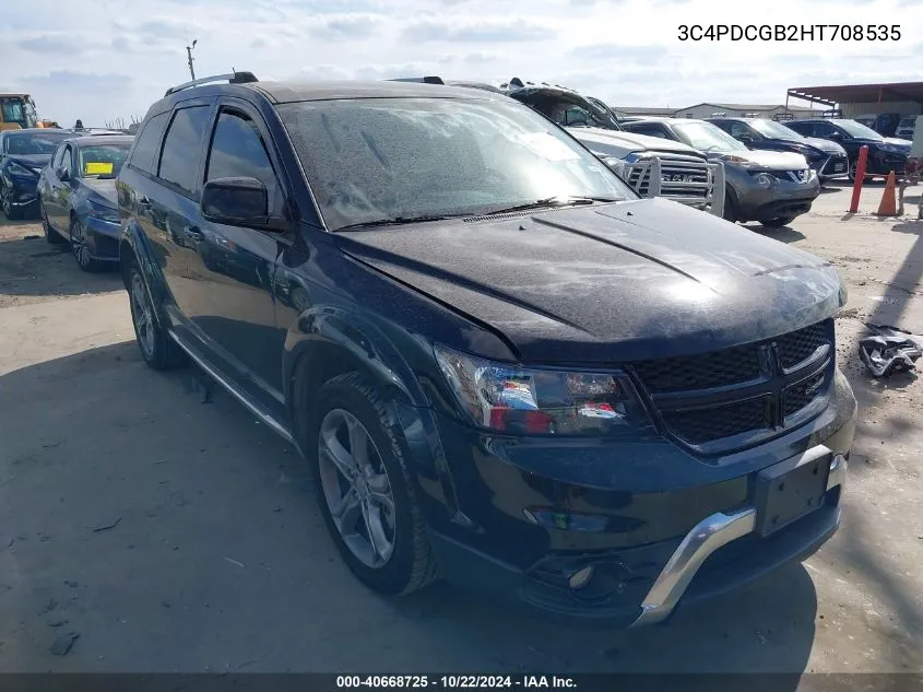 2017 Dodge Journey Crossroad Plus VIN: 3C4PDCGB2HT708535 Lot: 40668725