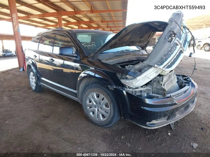 3C4PDCABXHT559493 2017 Dodge Journey Se