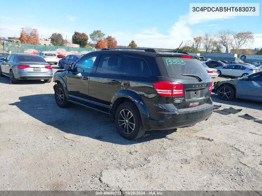 2017 Dodge Journey Se VIN: 3C4PDCAB5HT683073 Lot: 40680222