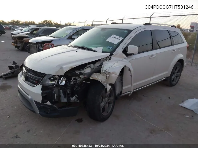 2017 Dodge Journey Crossroad Plus VIN: 3C4PDCGG7HT501246 Lot: 40685423