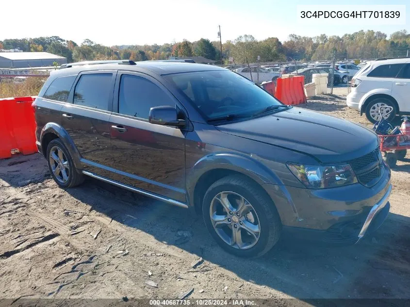 2017 Dodge Journey Crossroad Plus VIN: 3C4PDCGG4HT701839 Lot: 40687735