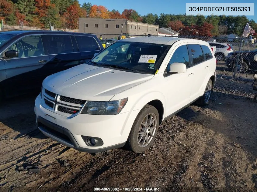 2017 Dodge Journey Gt Awd VIN: 3C4PDDEG2HT505391 Lot: 40693882