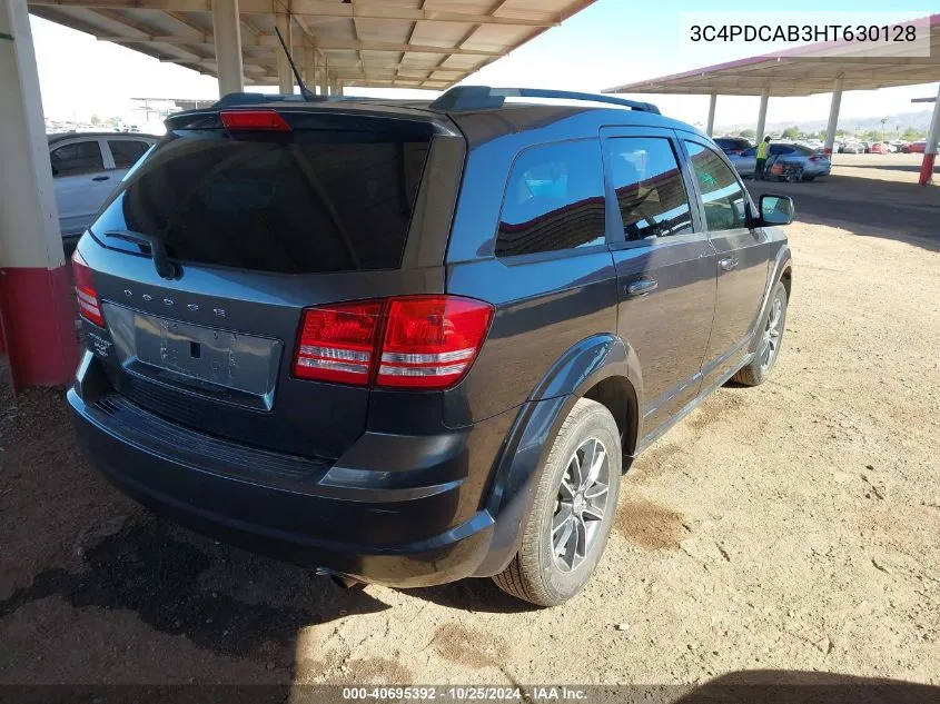 2017 Dodge Journey Se VIN: 3C4PDCAB3HT630128 Lot: 40695392