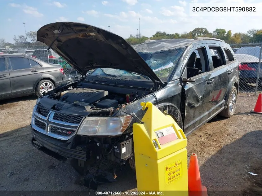 2017 Dodge Journey Sxt VIN: 3C4PDCBG8HT590882 Lot: 40712668