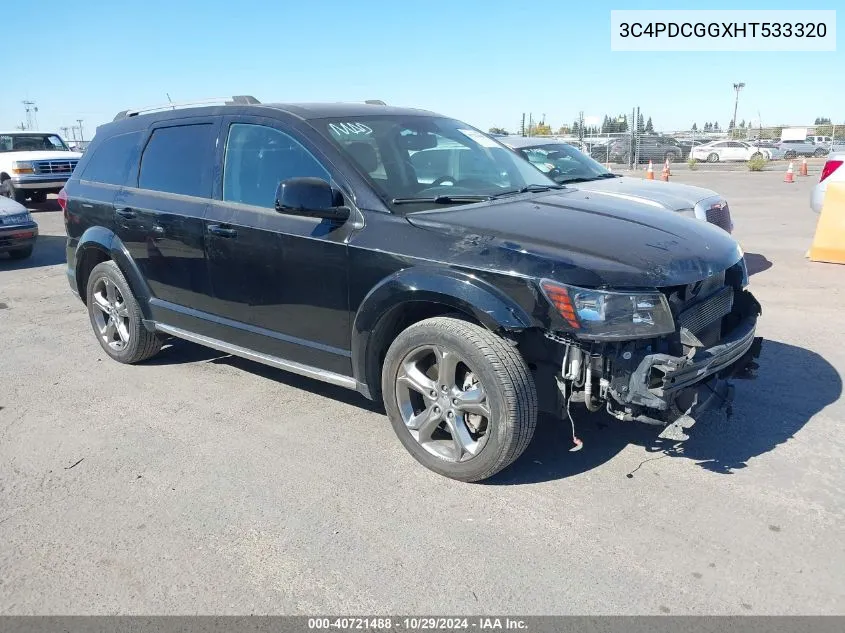 2017 Dodge Journey Crossroad Plus VIN: 3C4PDCGGXHT533320 Lot: 40721488