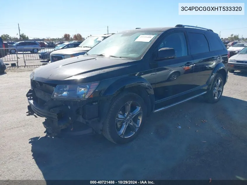 2017 Dodge Journey Crossroad Plus VIN: 3C4PDCGGXHT533320 Lot: 40721488