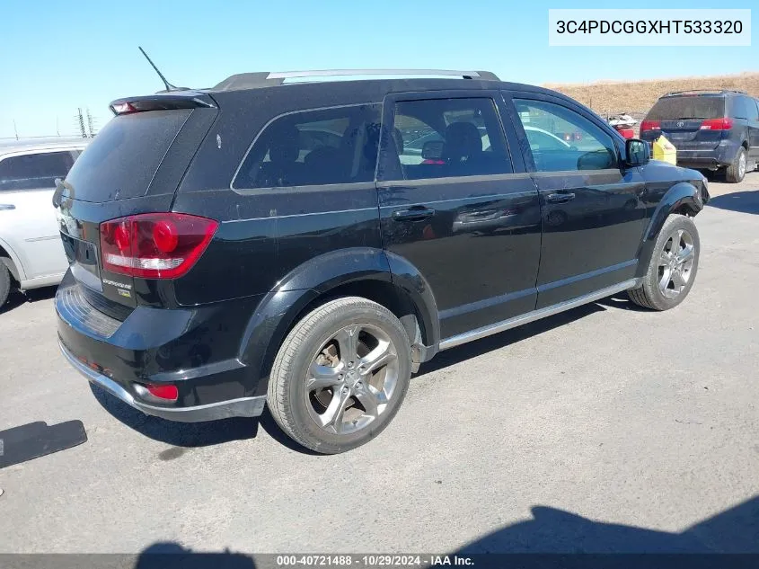 2017 Dodge Journey Crossroad Plus VIN: 3C4PDCGGXHT533320 Lot: 40721488