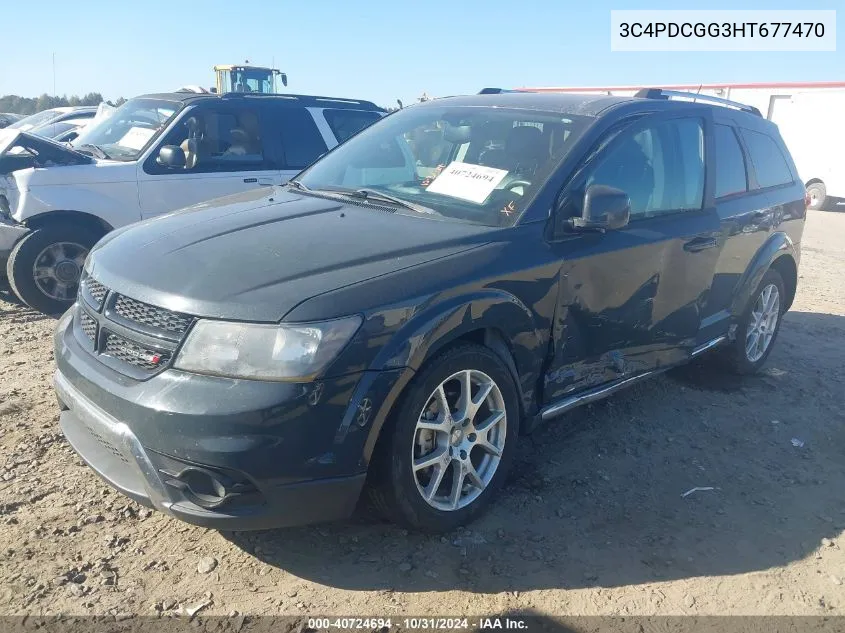 2017 Dodge Journey Crossroad Plus VIN: 3C4PDCGG3HT677470 Lot: 40724694