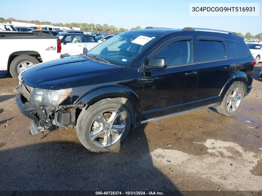 2017 Dodge Journey Crossroad VIN: 3C4PDCGG9HT516931 Lot: 40725374