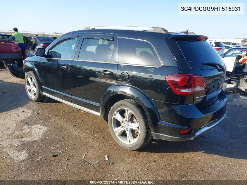 2017 Dodge Journey Crossroad VIN: 3C4PDCGG9HT516931 Lot: 40725374