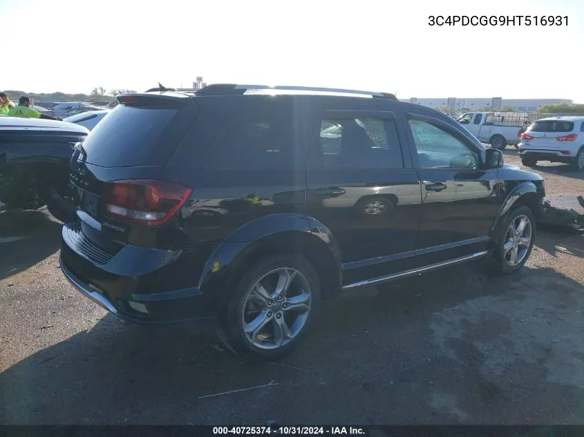 2017 Dodge Journey Crossroad VIN: 3C4PDCGG9HT516931 Lot: 40725374