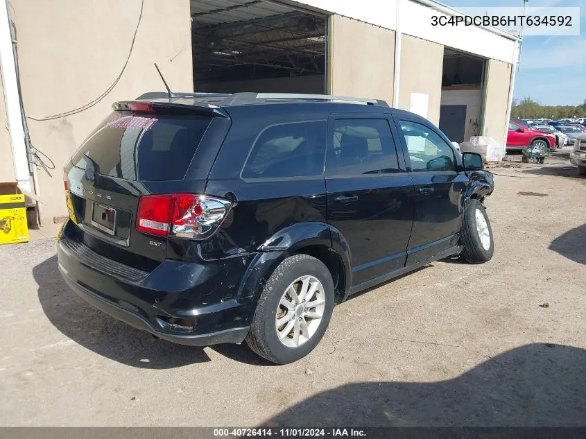 2017 Dodge Journey Sxt VIN: 3C4PDCBB6HT634592 Lot: 40726414