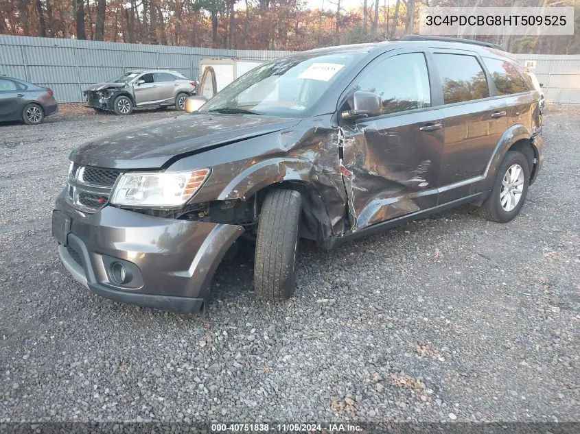 2017 Dodge Journey Sxt VIN: 3C4PDCBG8HT509525 Lot: 40751838