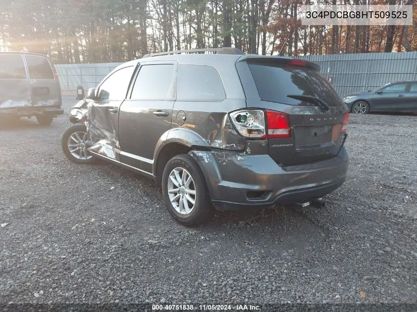 2017 Dodge Journey Sxt VIN: 3C4PDCBG8HT509525 Lot: 40751838