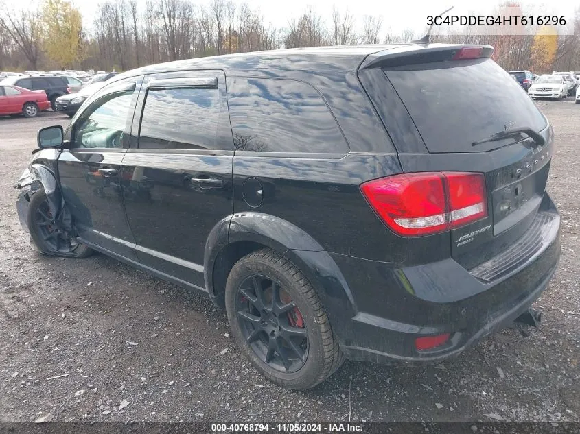 2017 Dodge Journey Gt Awd VIN: 3C4PDDEG4HT616296 Lot: 40768794