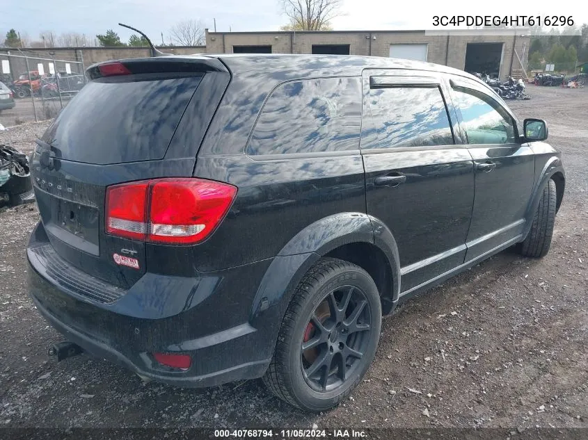 2017 Dodge Journey Gt Awd VIN: 3C4PDDEG4HT616296 Lot: 40768794