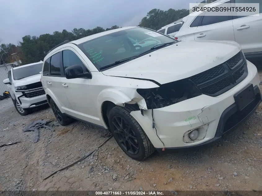 2017 Dodge Journey Sxt VIN: 3C4PDCBG9HT554926 Lot: 40771663