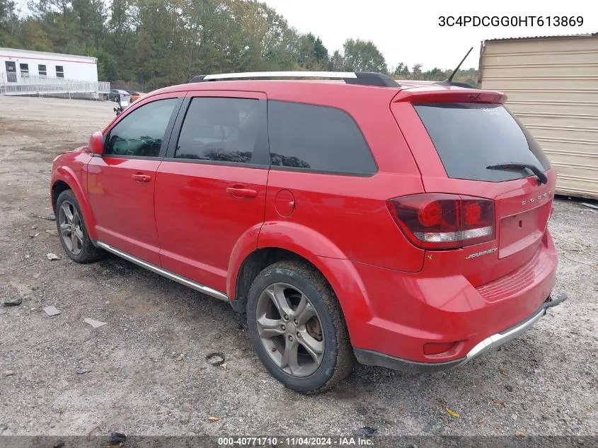 2017 Dodge Journey Crossroad Plus VIN: 3C4PDCGG0HT613869 Lot: 40771710