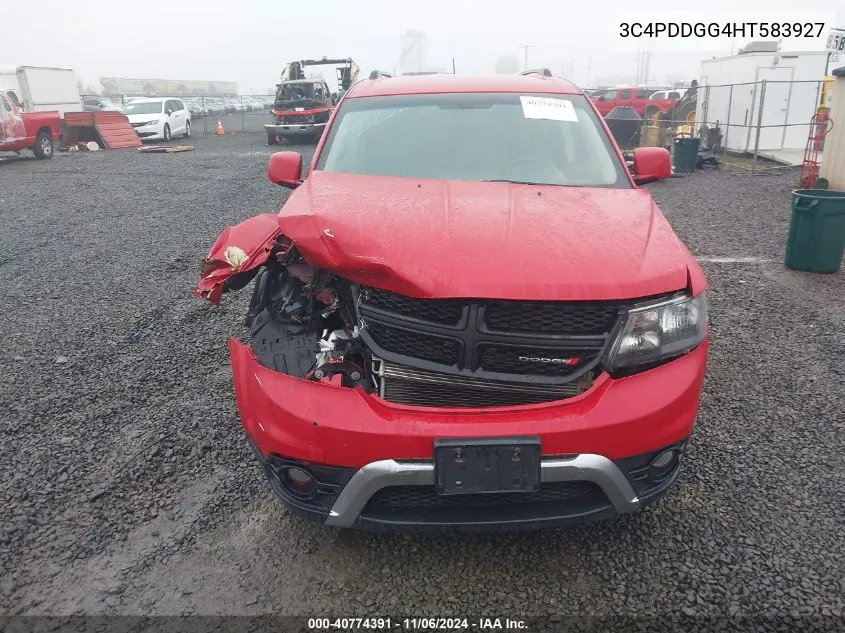 2017 Dodge Journey Crossroad Awd VIN: 3C4PDDGG4HT583927 Lot: 40774391