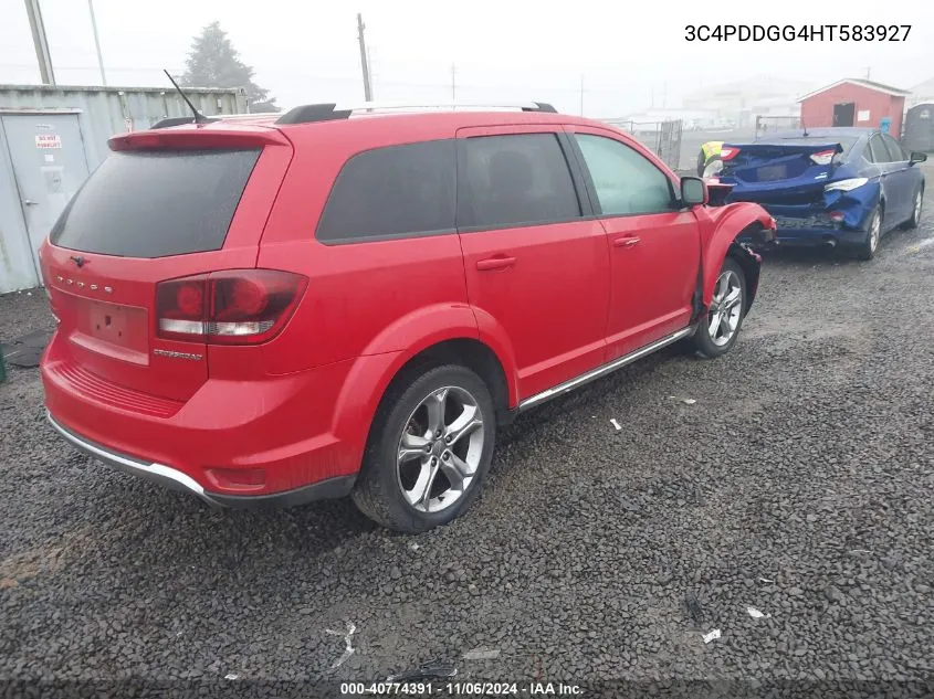 2017 Dodge Journey Crossroad Awd VIN: 3C4PDDGG4HT583927 Lot: 40774391