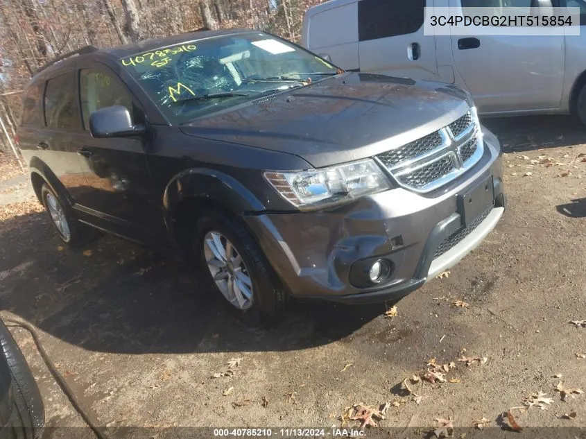 2017 Dodge Journey Sxt VIN: 3C4PDCBG2HT515854 Lot: 40785210