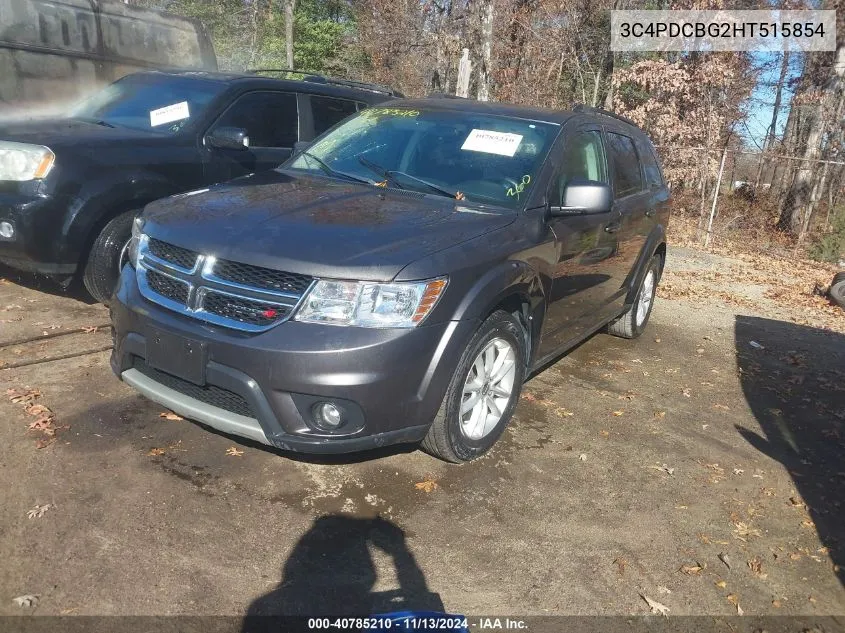 2017 Dodge Journey Sxt VIN: 3C4PDCBG2HT515854 Lot: 40785210