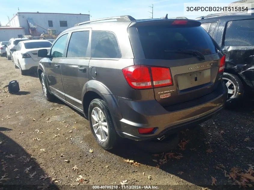 2017 Dodge Journey Sxt VIN: 3C4PDCBG2HT515854 Lot: 40785210