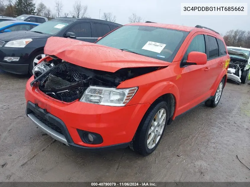 2017 Dodge Journey Sxt VIN: 3C4PDDBG1HT685662 Lot: 40790079