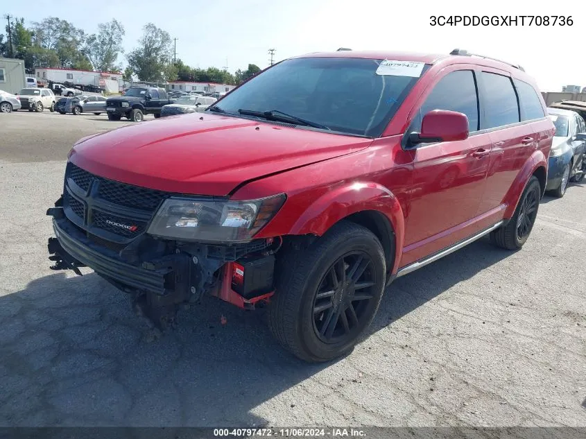 2017 Dodge Journey Crossroad Plus Awd VIN: 3C4PDDGGXHT708736 Lot: 40797472