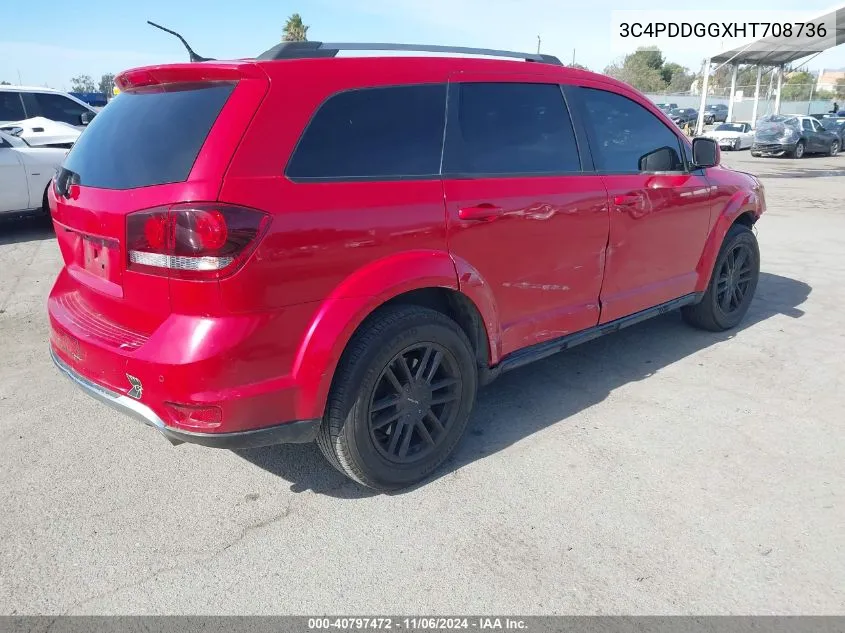 2017 Dodge Journey Crossroad Plus Awd VIN: 3C4PDDGGXHT708736 Lot: 40797472