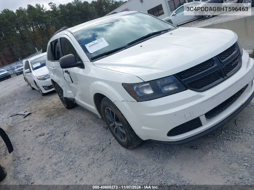 2017 Dodge Journey Se Awd VIN: 3C4PDDAG8HT596463 Lot: 40800273