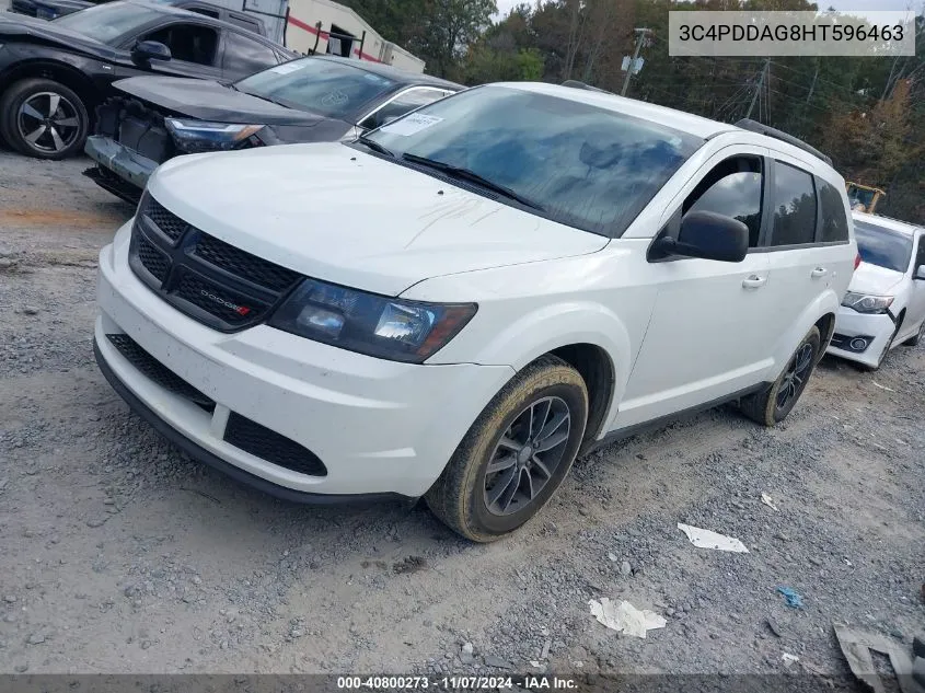 2017 Dodge Journey Se Awd VIN: 3C4PDDAG8HT596463 Lot: 40800273